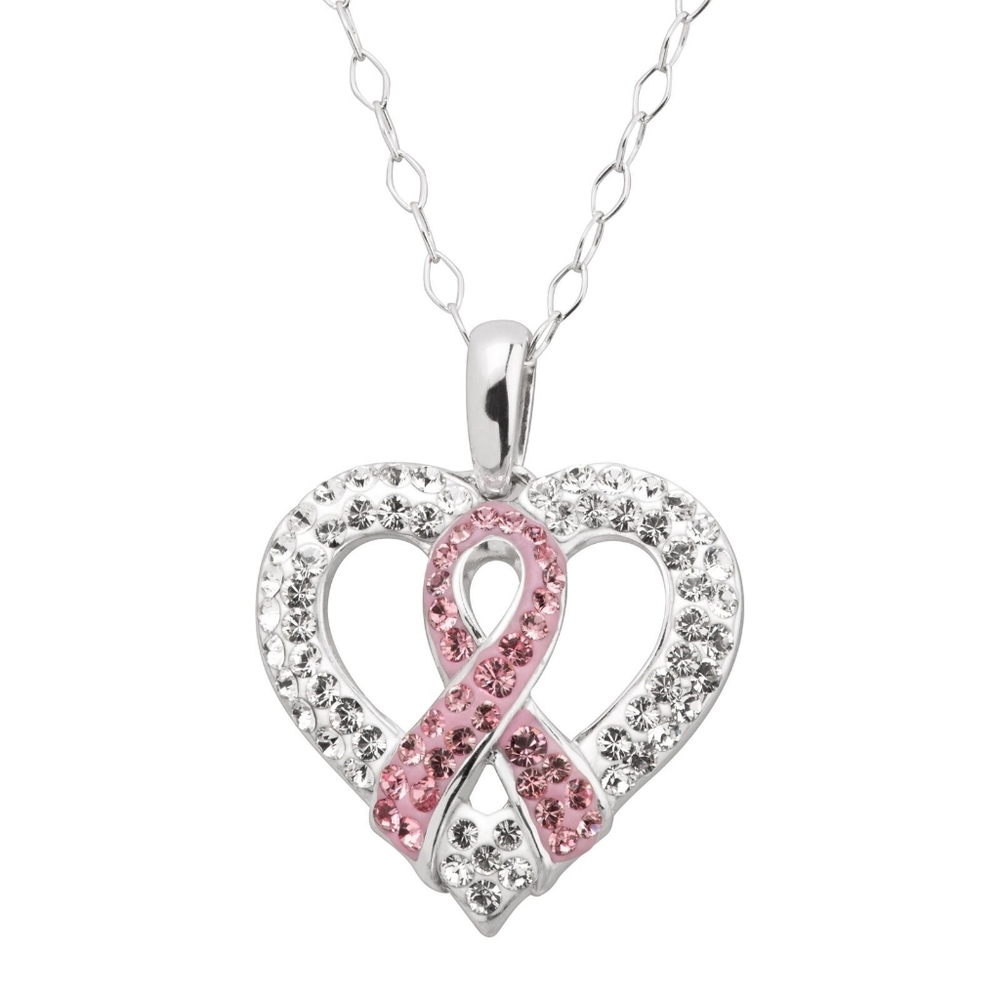 Breast Cancer Ribbon Pendant